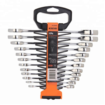 12PCS Ratchet Ring Combination Spanner Wrench Set For Car Repair